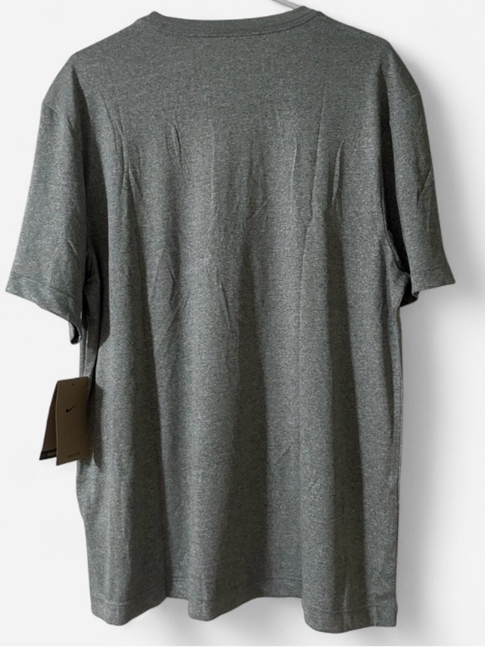 Nike Short-Sleeve Heather Gray Dri-FIT Crew Tee NWT - Picture 2 of 5